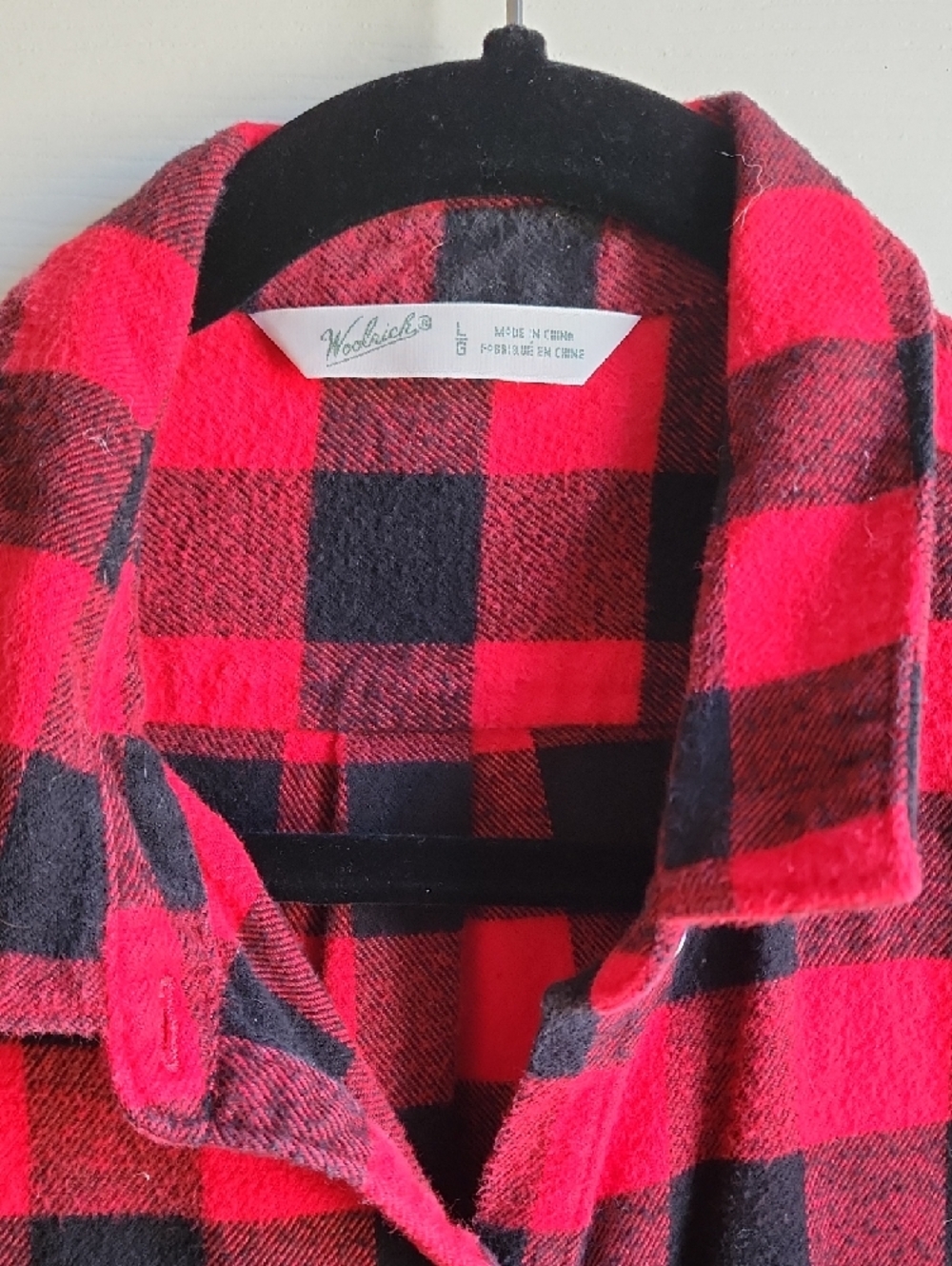 Woolrich Pemberton Red and Black Buffalo Plaid Shirt Jacket L - Picture 3 of 7